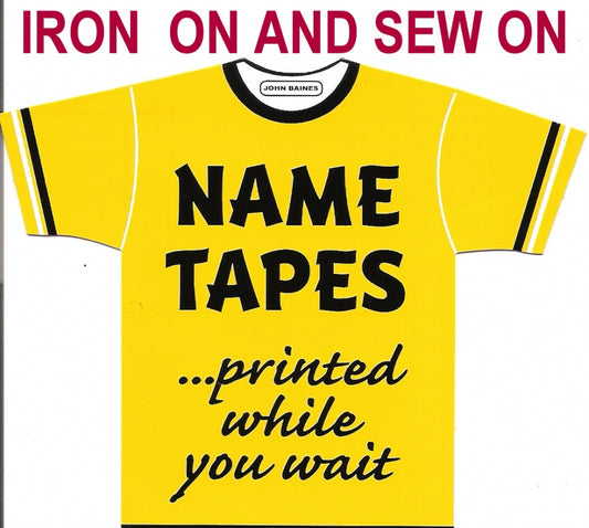 Sew on/Iron on Name Labels !
